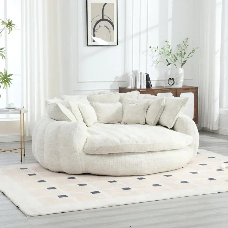 Comodo divano letto matrimoniale a panetto, divano letto oversize con braccioli