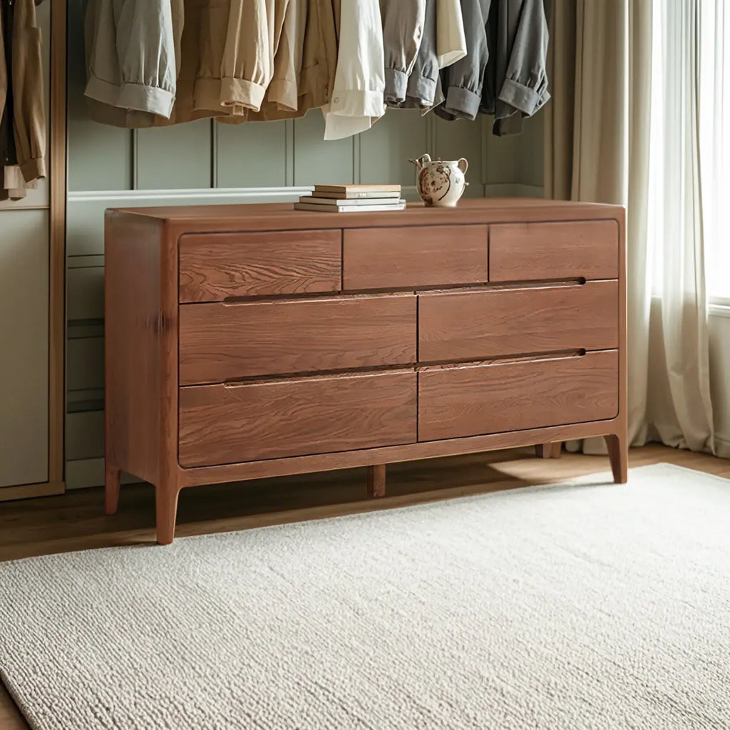 Dresser Doppju Tradizzjonali tal-Injam tal-Ballut Naturali għall-Kamra tas-Sodda