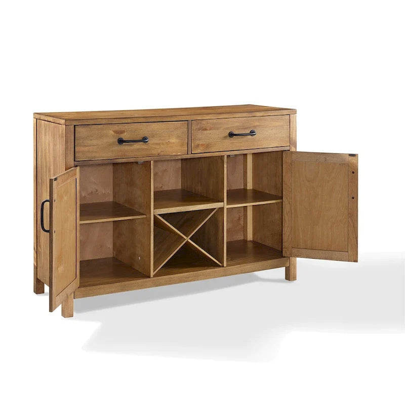 Credenza Crosley Roots con finitura naturale - 52 W x 18 D x 36 H