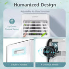Costway draagbare airconditioner van 8000 BTU, 3-in-1-luchtkoeler met ventilator, ontvochtigings- en slaapmodus