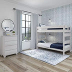 Plank+Beam Etagenbett aus Massivholz im Landhausstil, Twin über Twin, für Erwachsene