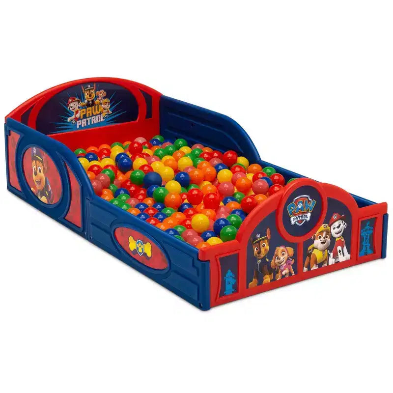 Пластмасово детско легло Delta Children Sleep and Play с прикрепени предпазни прегради - PAW Patrol