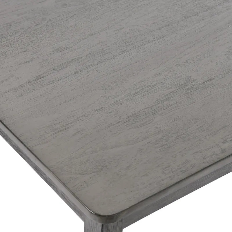 Set da pranzo composto da 5 pezzi in legno massello, 47 L (1 tavolo + 4 sedie con schienale a doghe)