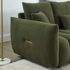 Sufan modern GDFStudio Alanna 79.5 miksi b’drapp Teddy għal 3 persuni b’imħaded