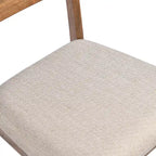 Houten eetkamerstoelen met lattenrug, set van 4
