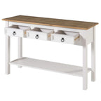 Houten haltafel, consoletafel met 3 laden Corona | Furniture Dash - N.v.t.
