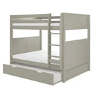 Camaflexi stapelbed in Full-over-Full-formaat met Twin-uitschuifbed - hoofdbord met panelen