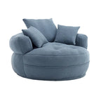 Runder Loungesessel – Weiß/Blau/Grau/Gelb/Orange/Rosarot/Marineblau/Grün, Sitzplatz für eine oder zwei Personen
