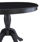 Ronde tafel met massief houten voet