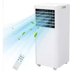 Prijenosni klima-uređaj snage 8K BTU - 3-u-1 hlađenje, odvlaživač i ventilator za 350 četvornih stopa s noćnim načinom rada i jednogodišnjim jamstvom