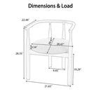 7-delige ovale eetkamertafelset voor 6 personen, grote familiekeukentafel van 71 inch met 6 gevoerde eetkamerstoelen, walnoot - Christopher Knight Home