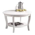 Convenience Concepts American Heritage runder Couchtisch mit Ablage