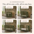 Babyletto Pogo 8-in-1 Convertible Crib with All-Stages Conversion Kits
