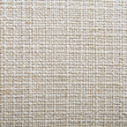Divano curvo a 3 posti con cuscini sferici, misto lino beige