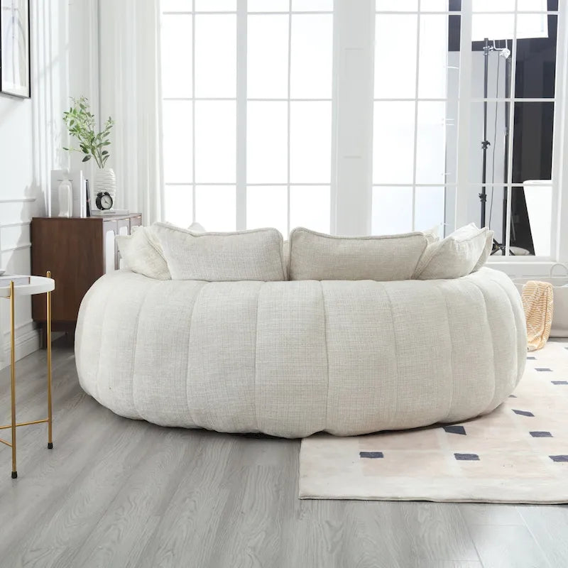 Comodo divano letto matrimoniale a panetto, divano letto oversize con braccioli