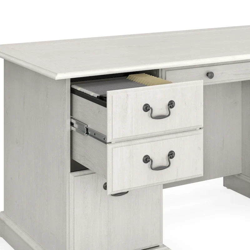 Bush Furniture Saratoga directiebureau met laden en opbergruimte