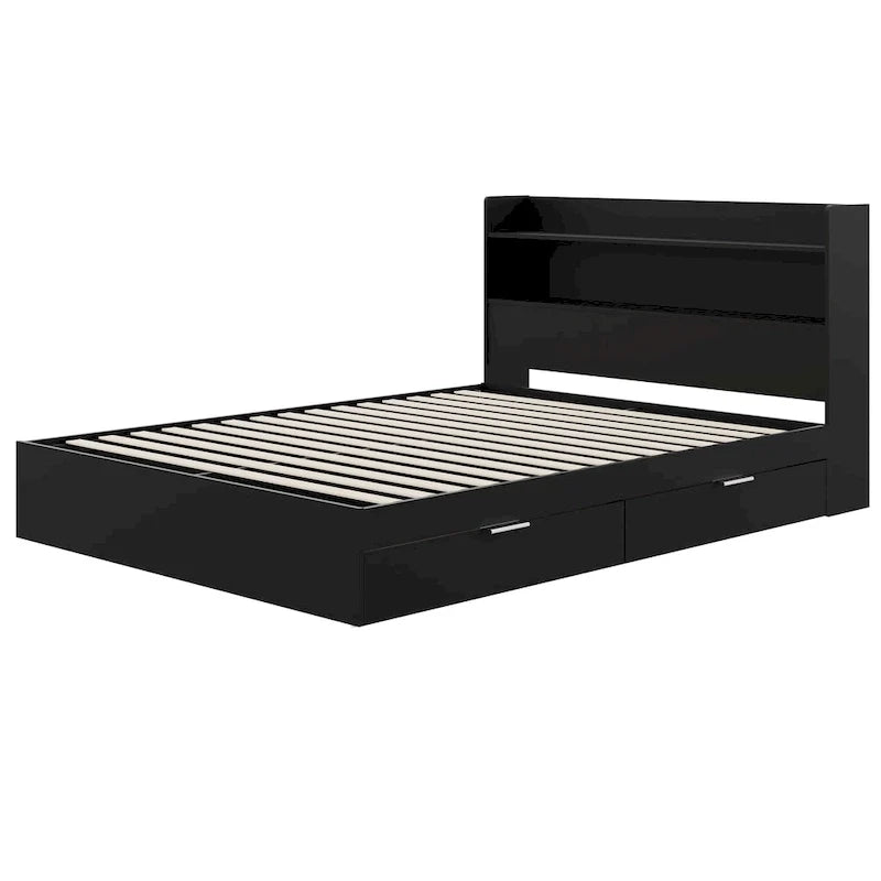 Plattformbett Hunter mit Kopfteil