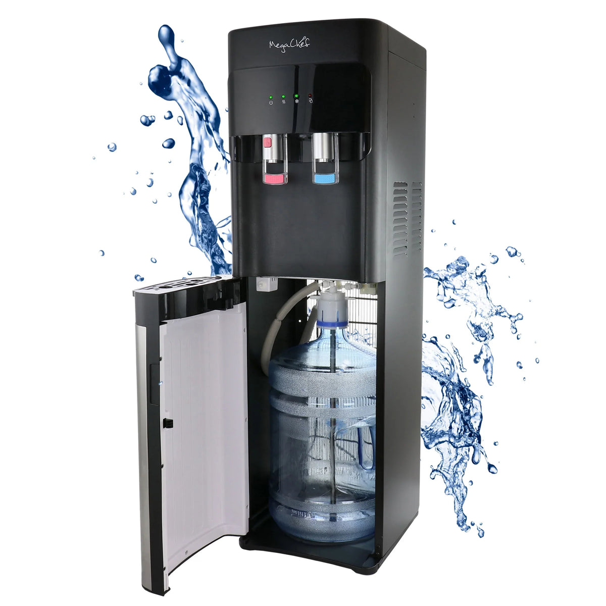Dispenser d'acqua calda e fredda MegaChef con caricamento dal basso - 12x13.6x41