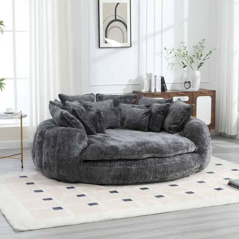 Comodo divano letto matrimoniale a panetto, divano letto oversize con braccioli