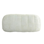 White 63.78  Chenille Upholstered Lounge Chair with High Density Foam