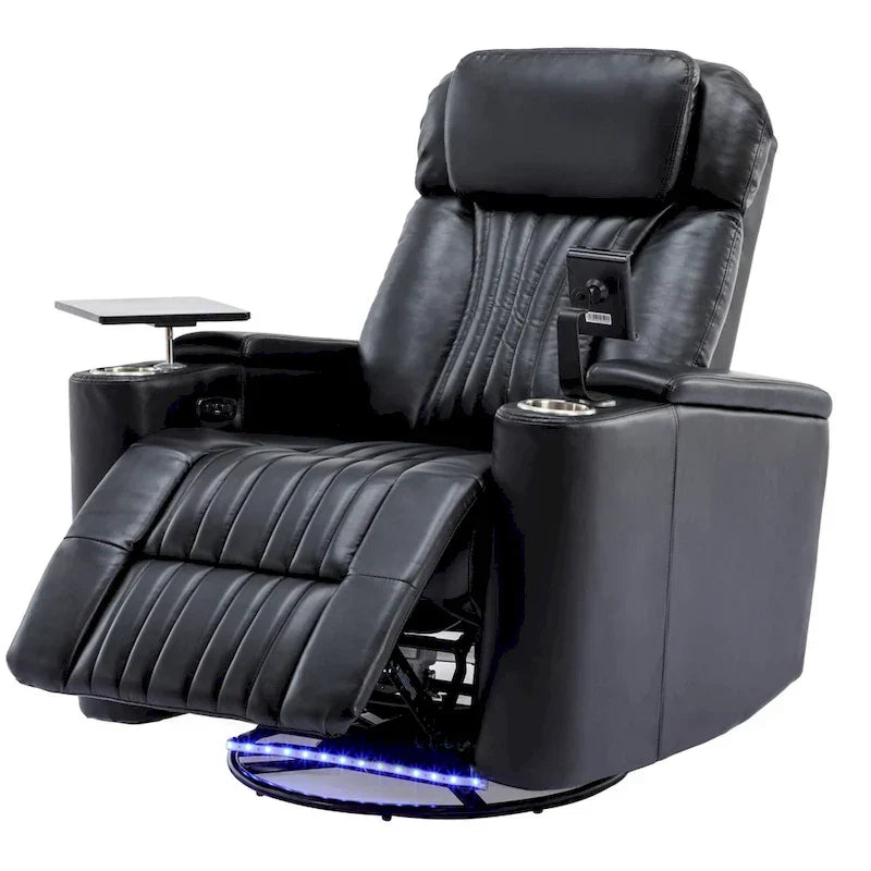 Poltrona reclinabile elettrica multifunzionale girevole a 270° per home theater