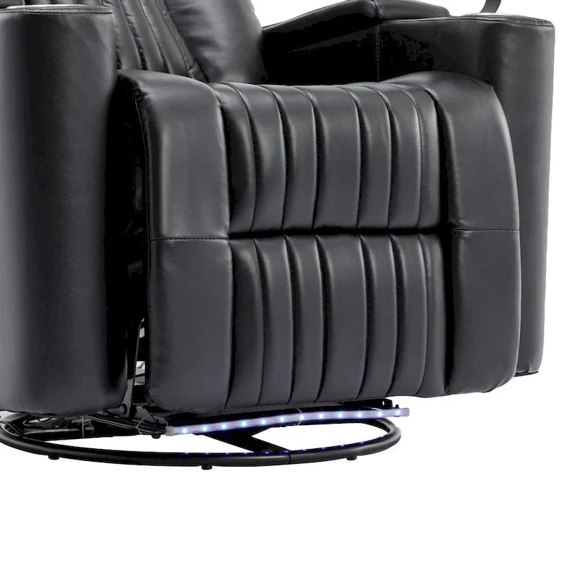 Poltrona reclinabile elettrica multifunzionale girevole a 270° per home theater