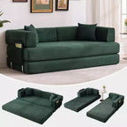 5-in-1-Schlafsofa, 78,8 Zoll, modulares Corduroy-Schlafsofa mit stabilem Rahmen, vielseitiger Futon für kleine Räume, Wohnzimmer und Gästezimmer