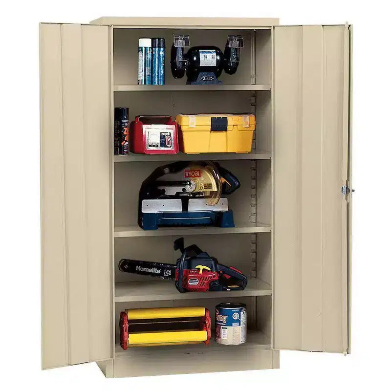Edsal freistehender Stahlschrank, 36 B x 18 T x 72 H, Beige