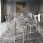 CraftPorch klassisches 7-teiliges Esszimmer-Set aus Holz