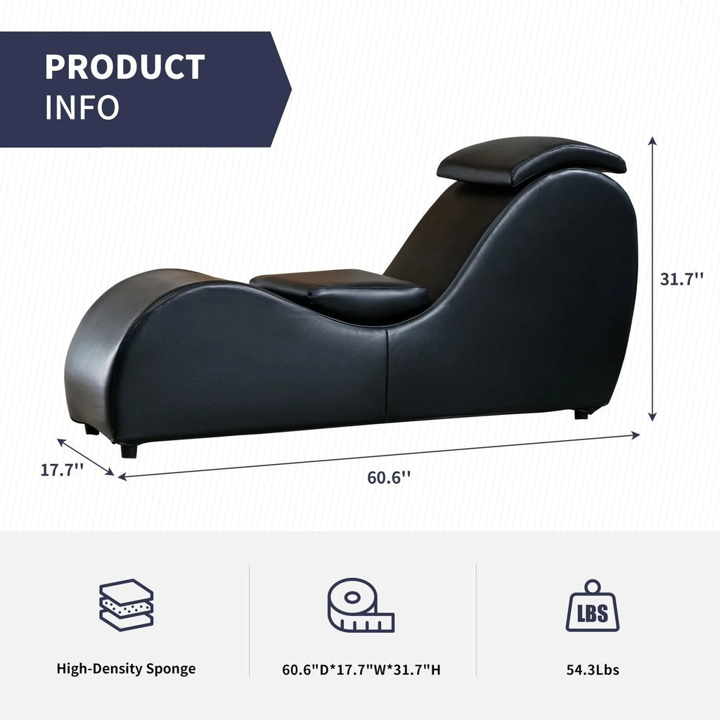 Mixoy yogastoel voor binnen, gebogen yogochaises-lounge voor volwassenen om te stretchen, sporten en ontspannen