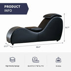 Mixoy yogastoel voor binnen, gebogen yogochaises-lounge voor volwassenen om te stretchen, sporten en ontspannen