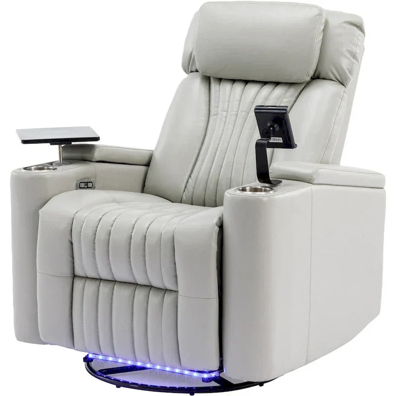 Poltrona reclinabile elettrica multifunzionale girevole a 270° per home theater