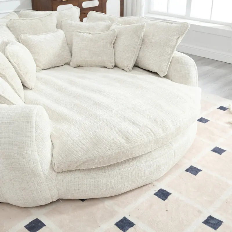 Comodo divano letto matrimoniale a panetto, divano letto oversize con braccioli