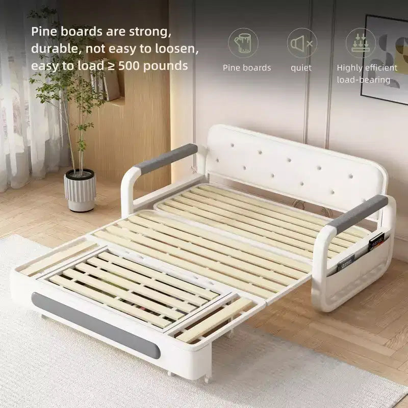 Luck Live modernes 62,2-Zoll-Schlafsofa, multifunktionales Schlafsofa mit Stauraum