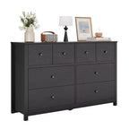Modern 8-Drawer Dresser for Bedroom, Wide Wood Chest of Drawers with Deep Storage, Freestanding Organizer Cabinet Furniture for Living Room