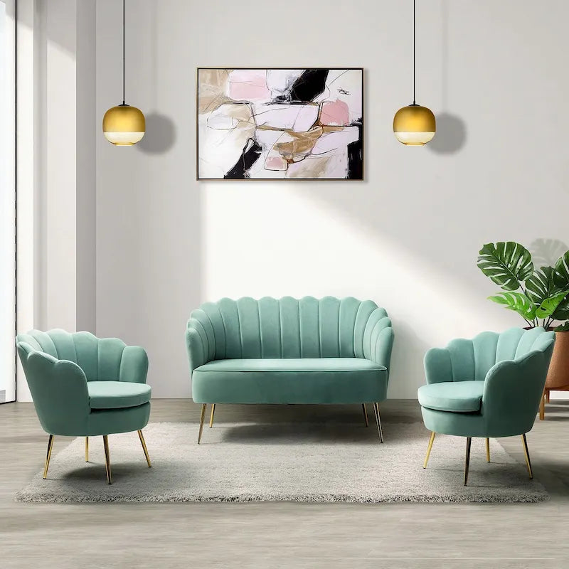 Set da soggiorno Xabier da 52 pollici, 3 pezzi, di HULALA HOME