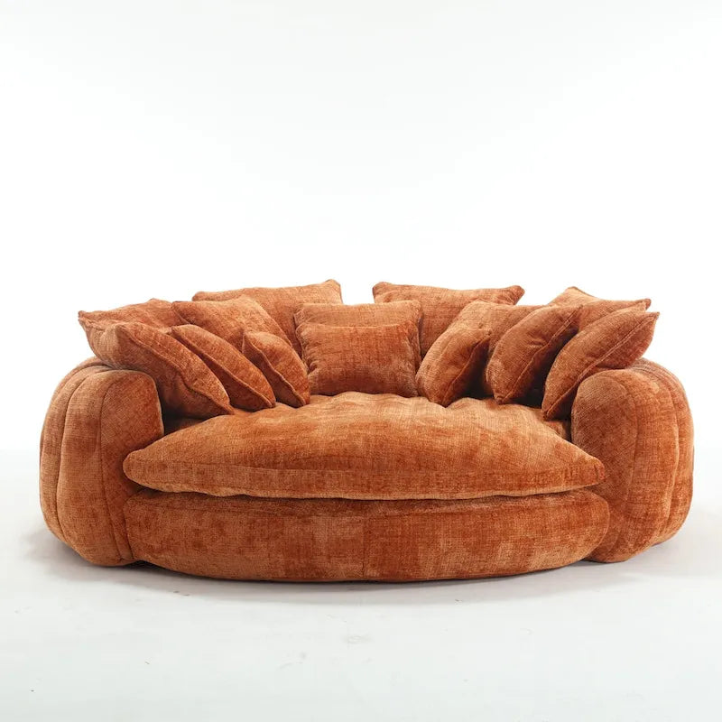 Comodo divano letto matrimoniale a panetto, divano letto oversize con braccioli